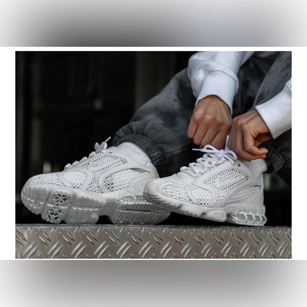 The Nike Zoom Spiridon Cage 2 Arrives In A Bright Triple White